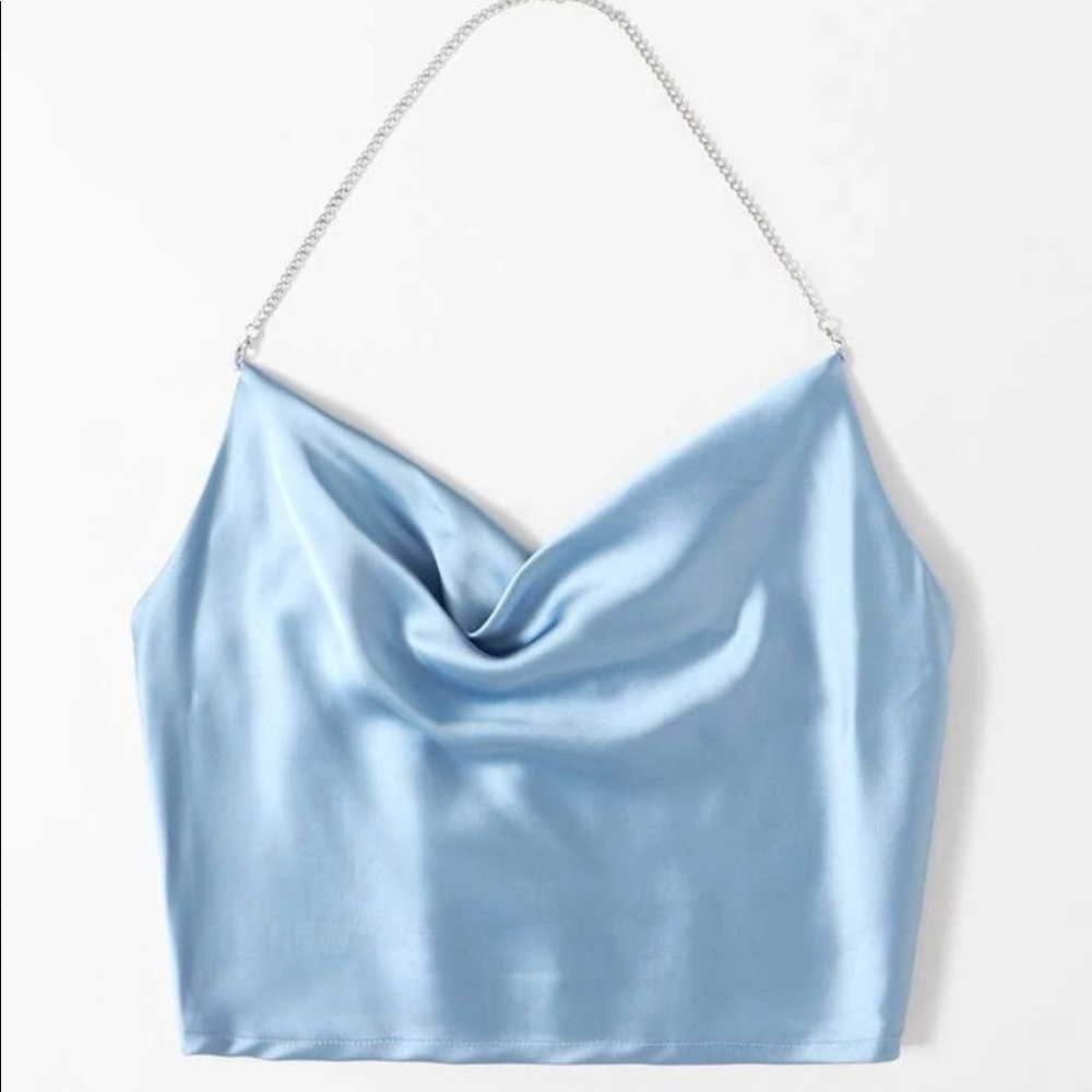 PacSun halter top, size small, baby blue